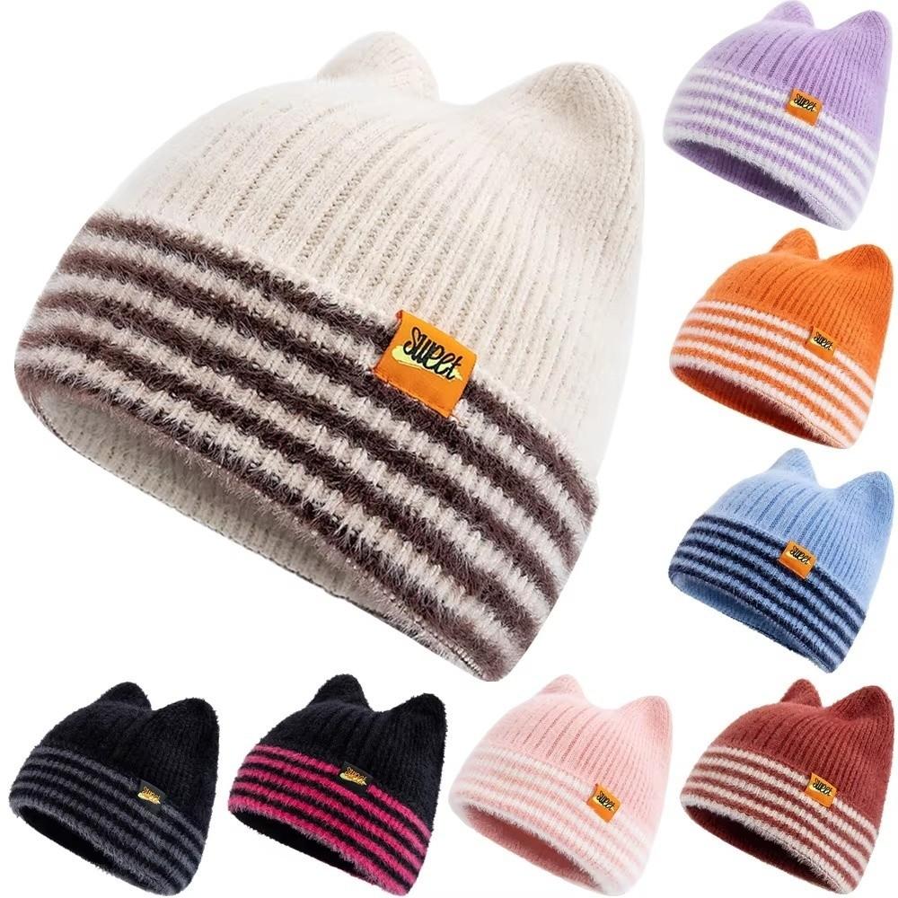 Sweet Design Winter Hats Lovely Style Street Hats Trendy Cat Ear Beanie Hat  Winter Season