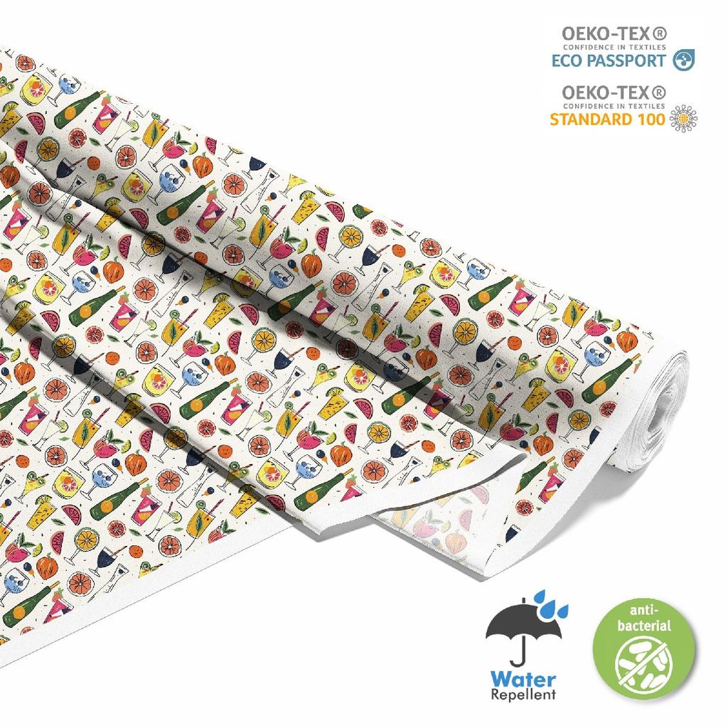 Outdoor Dekostoffe Oxford - Motiv Cocktail | Dx8730