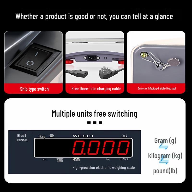 Hao Zhan High-Precision 15kg Digital Platform Scale