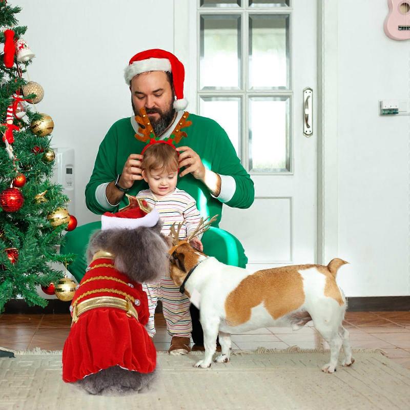 Creative Dog Cosplay Costume for Halloween with 3Sets of Pet Garments