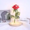 Artificial Rose Flowers Eternal Rose with LED Light Realistic Looking Battery Powered