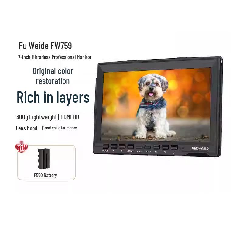 FEELWORLD FW759 7" Director Monitor for DSLR Cameras