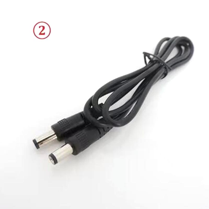 Черный 5.5x2.1 мм DC шнур провод папа-папа мама питание 2 провода штырь 20awg 22awg удлинительный соединительный кабель для камеры светодиодная лента