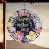 Colorful Floral Metal Wind Spinner 3D Outdoor Garden Decor Windmill Art for Home Yard Mother Day Gift Wind Chime Decoration