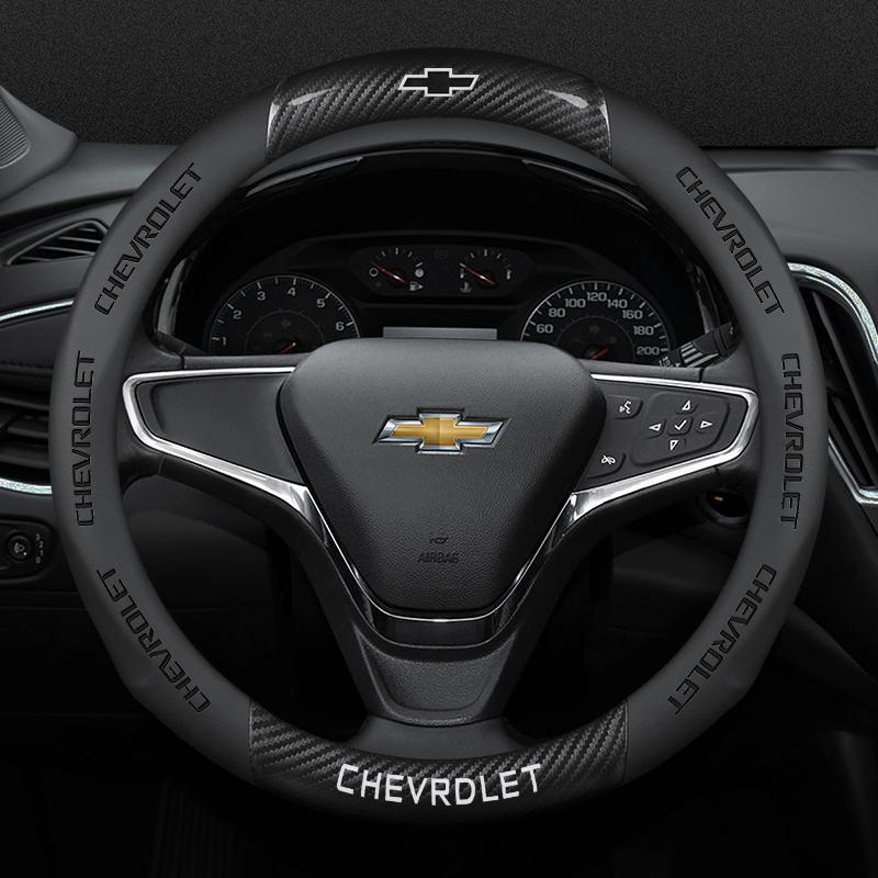 Для Chevrolet Cruze Tahoe Colorado Bolt Silverado Aveo Spark Onix Captiva Cavalier Углеродное волокно Микрофибра Чехол на руль автомобиля