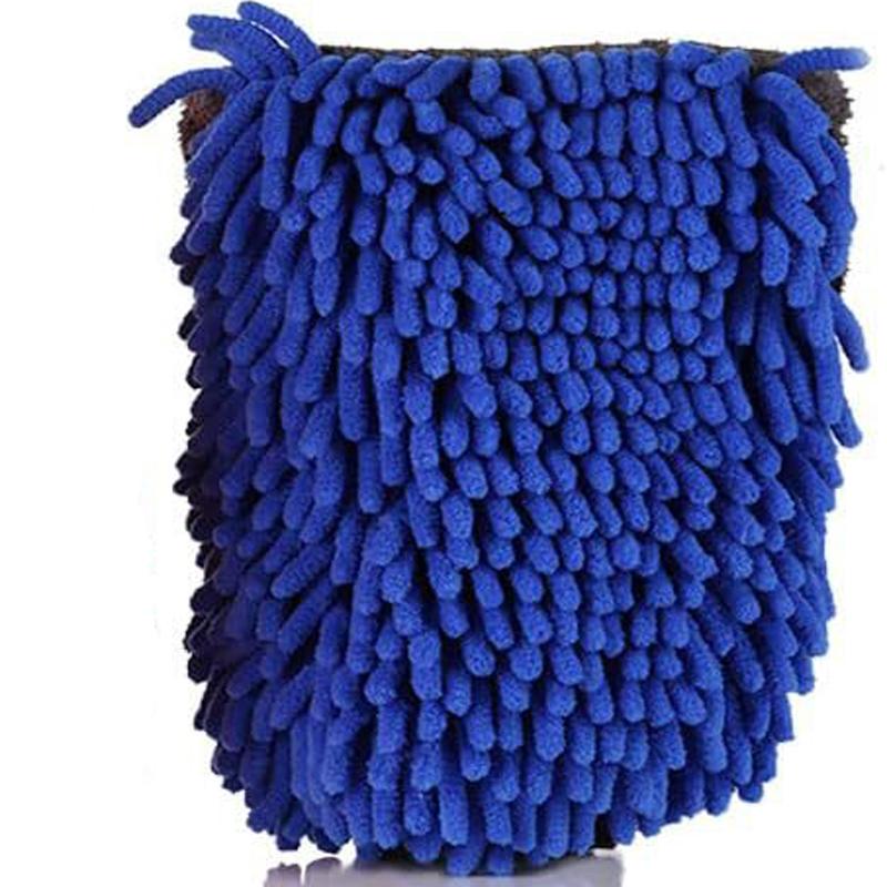 Перчатки для мытья автомобиля Водонепроницаемые перчатки из микрофибры Синельная варежка для чистки автомобиля Детейлинговая щетка Двусторонняя перчатка для ухода за автомобилем