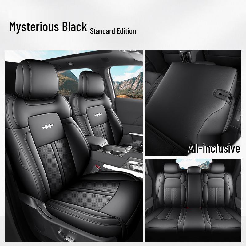 Уравнение Леопард Титан 3 Полностью Кожаный Дышащий Чехол на Сиденье Автомобиля для Всех Сезонов