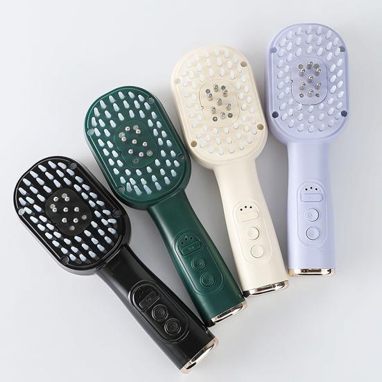 Nostalgie Red Light Scalp Massager, Electric Hair Growth Comb with Essence Dispenser, 3 Mode USB Rechargeable Vibration Brush for Care