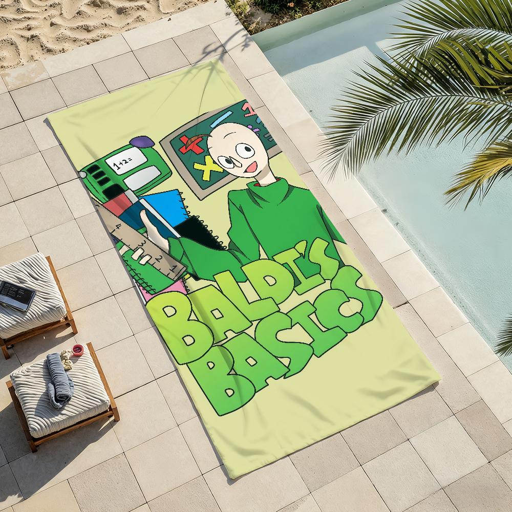 Game B-Baldi funny meme Towel Drying Bath Towel Applicable To Light Swimming Camping Yoga Beach Out