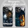 Горячая игра Tomb Raider Чехол для телефона для iPhone17 16 15 14 13 12 11 X XR XS 8 Plus Mini Pro Max Стеклянный Магнитный Чехол