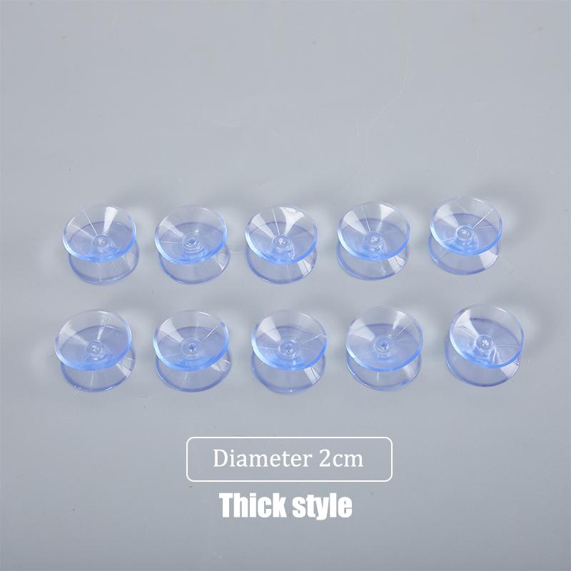 10 шт./лот ПВХ прозрачные двухсторонние присоски-присоски для стекла и пластика