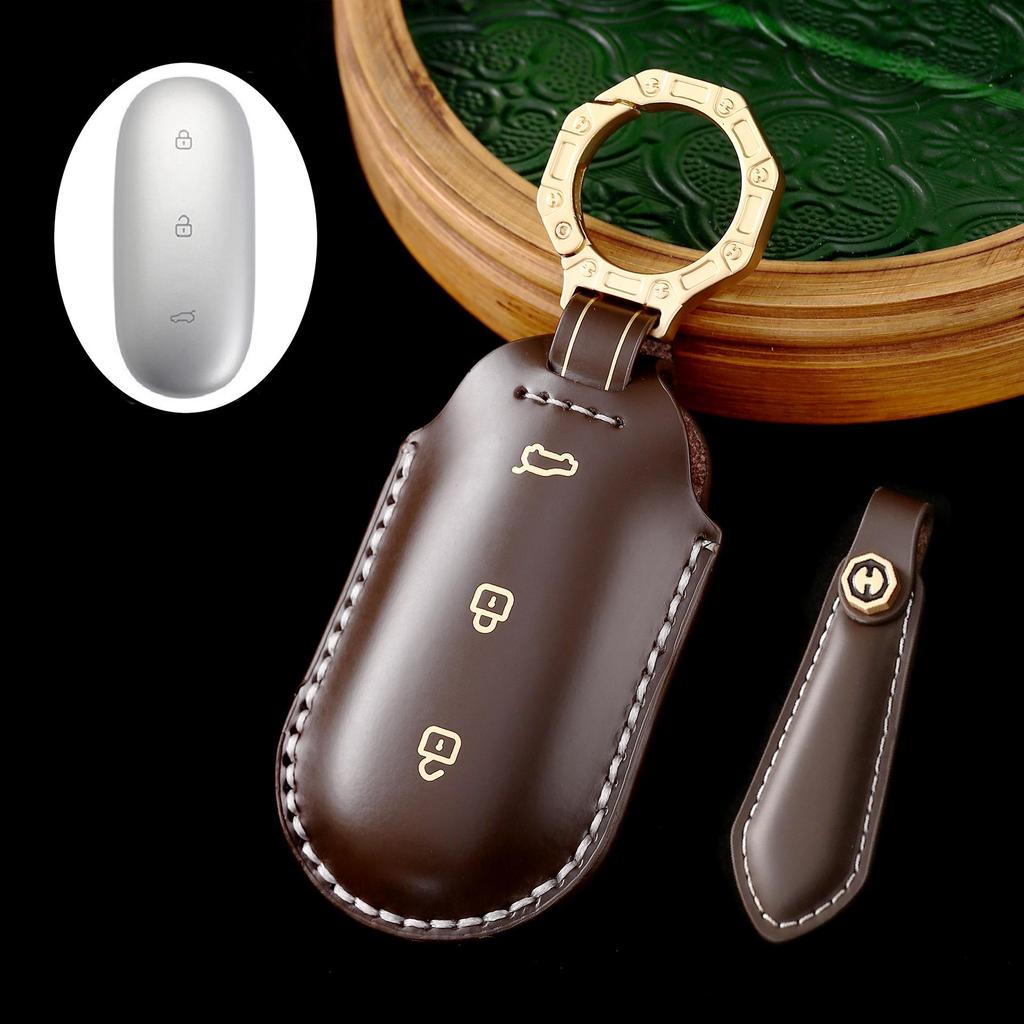 Премиальный кожаный чехол для ключа автомобиля для L7, L8 и нового L9 – Элегантный аксессуар для интерьера