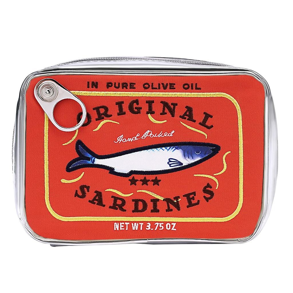 Симпатичная большая вместительная сумка для хранения консервных банок из-под сардин, интересная и персонализированная ручная косметичка