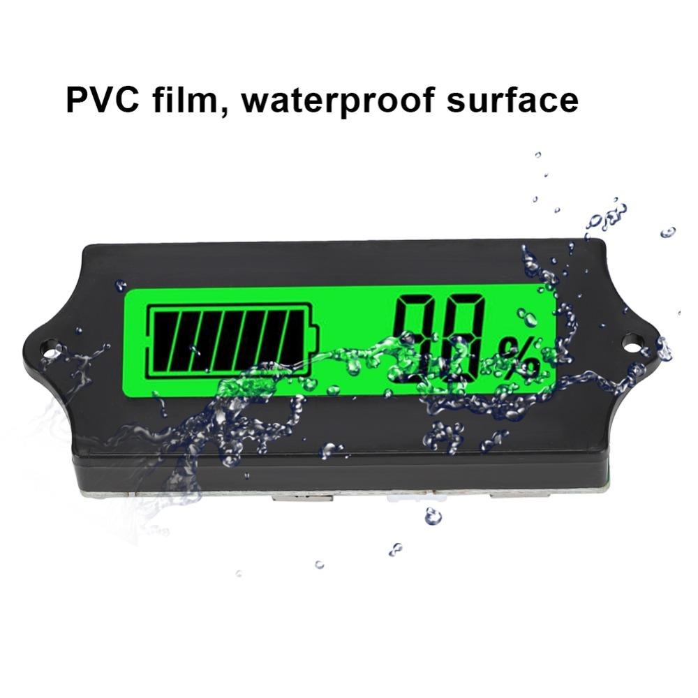 with Light Alarm Voltage Meter Voltmeter 12-84V Voltage Tester Battery Equipment DIY