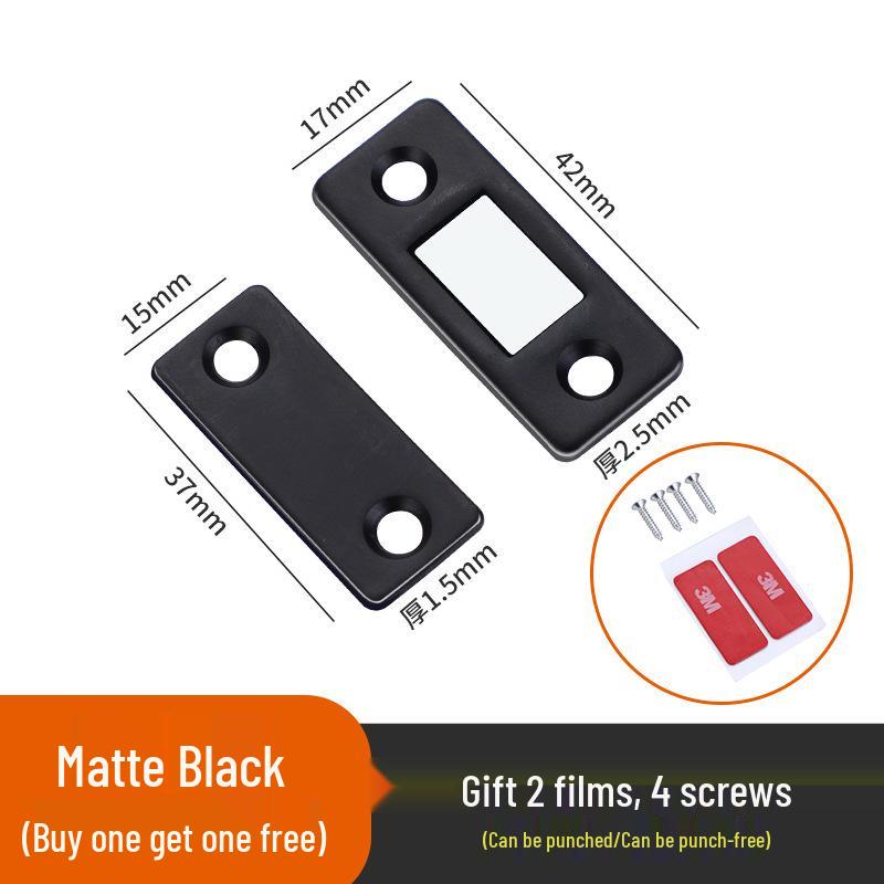 L-образный магнитный дверной стопор: Невидимый, не требующий сверления, тонкий лист для раздвижных дверей, ящиков и шкафов.