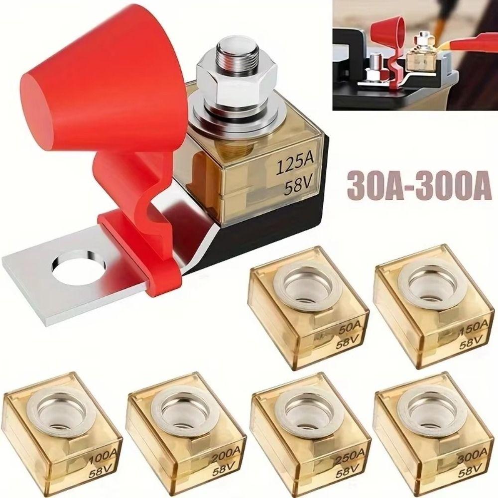 30A-300A Bolt-On Fuse Block Flame Retardant Base Automotive Main Fuse Holder Fuse Holder
