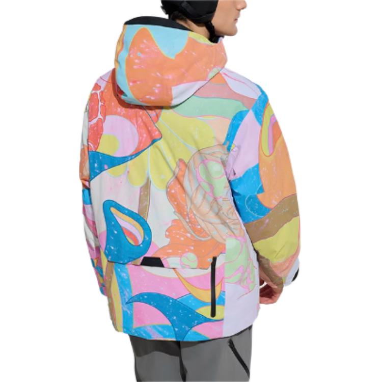 Fila X James Jean Коллаборация Модный Теплый Худи с Принтом Зимняя Лыжная Куртка с Длинным Рукавом Унисекс Куртка A11U446903F-ZA