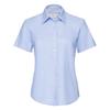 Russell Collection Ladies/Womens Short Sleeve Easy Care Oxford Shirt
