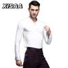 XISAA Modern Men's Latin Dance Cha-Cha Performance Shirt
