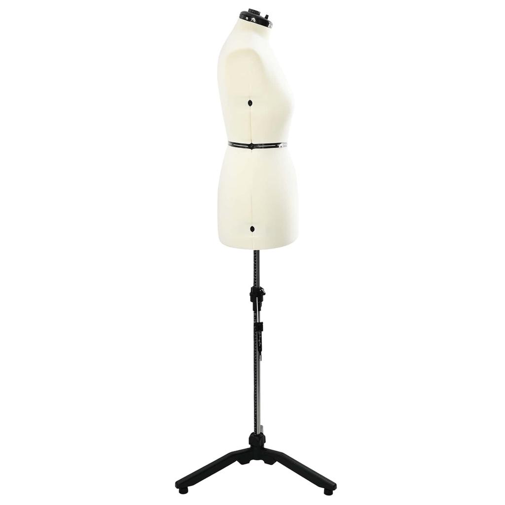 Adjustable Dress Form for Women Cream M Velvet