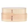 Lunch Box Set Japanese   Wooden Food Storage Container for Students Workers 19x10x9.5cm