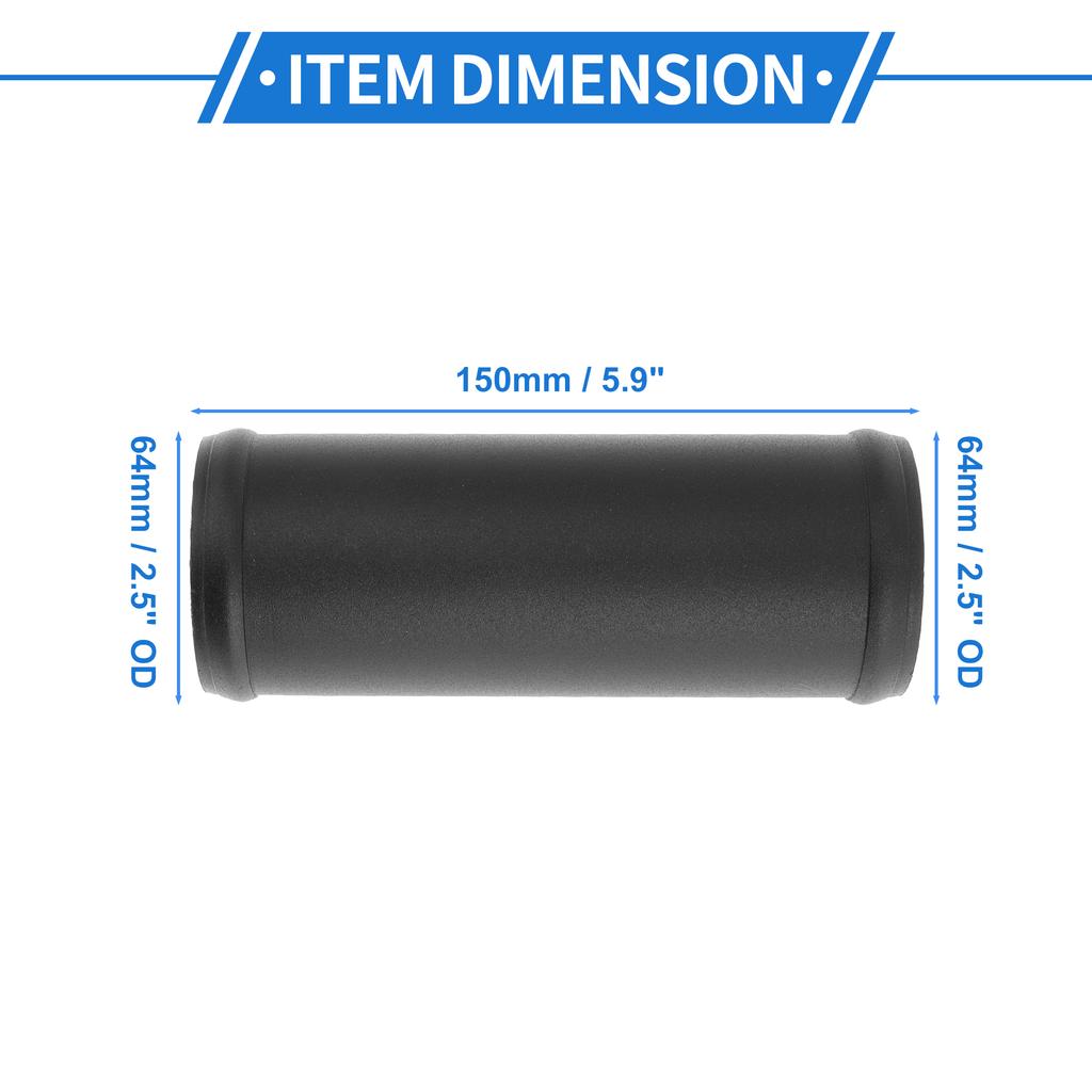 X Autohaux Universal Straight 6064 Aluminum Alloy Tube 51/57/64/76/83/89/95/102/127mm OD 150mm Length Air Intake Connection Hose