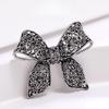 Sparkling Rhinestone Bow Brooches For Women Unisex Office Party Friend Gifts Jewelry Accessories