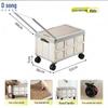 Renge 4-упаковка Утолщенная складная походная тележка с ящиком для хранения