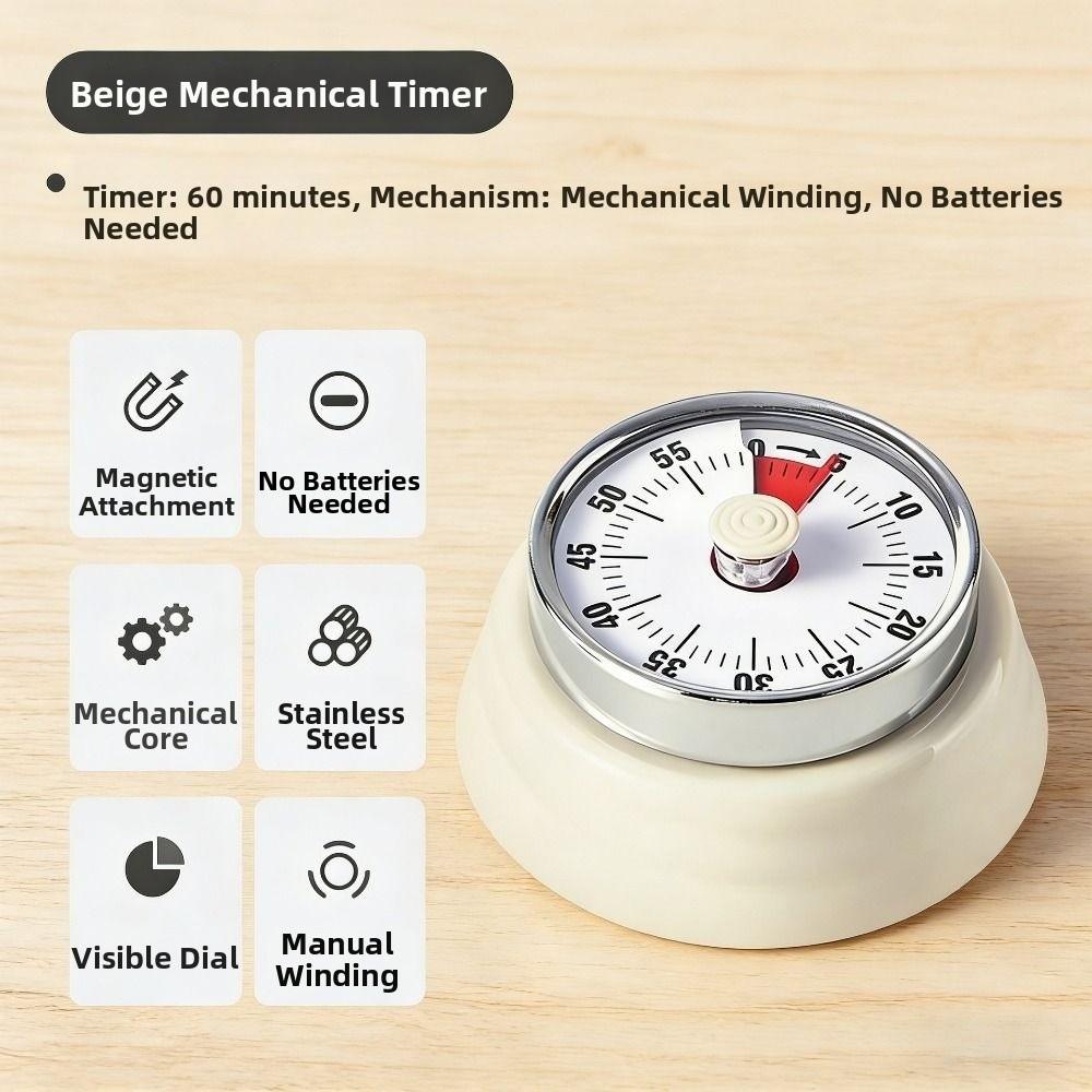 Magnetic Backing Kitchen Countdown Timer Visual Timer Cooking Timer Clock  Kids Study Timer