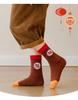 Cartoon New Year Socks for Girls and Boys