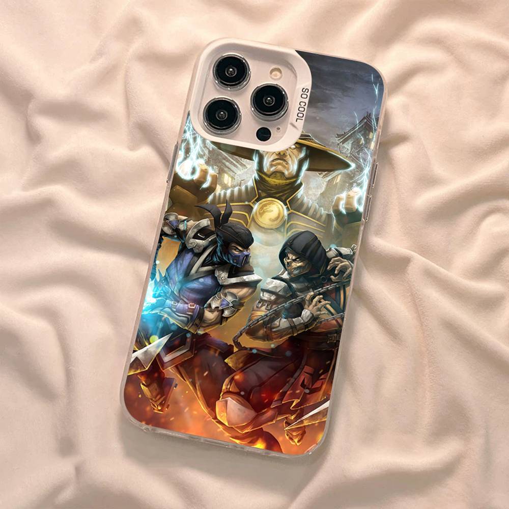 Игровые чехлы для телефона M-Mortal K-Kombat Для iPhone 17 16e 15 14 13 12 11 Plus Pro Max ProMax Цветные чехлы