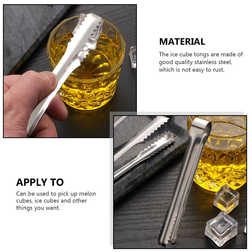 Щипцы из нержавеющей стали для кубиков мяса, зажим для гриля, салатный хлеб, кубики льда, гриль для домашнего использования, кухонная утварь для приготовления пищи, инструменты для бара отеля