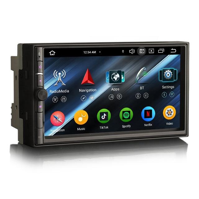 EU Erisin ES5536U Android 16.0 Universal 2 Din for Car Multimedia Player GPS Navigation OBD2 Amplifier CarPlay Auto Radio Car