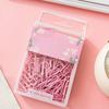 70 Pcs Pink/ Purple/ Green Small Paper Clips Vibrant Color Metal Paper Clips  Document Binding