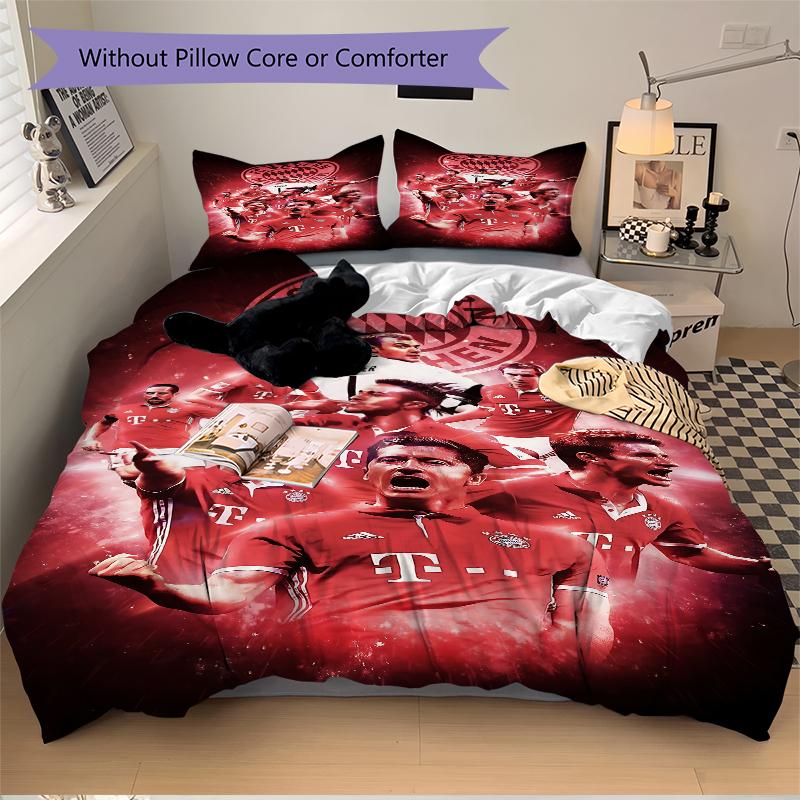 3Pcs Bayern Munich Legends Bedding Sets For All Sizes New 3D Printed Bed Cover Comforter Duvet Cover Pillowcase Bedroom Decoration
