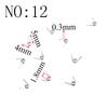 20PCS Wire Diameter 0.3mm Micro Mini  304 Stainless Stee Torsion Spring  For Jewelry