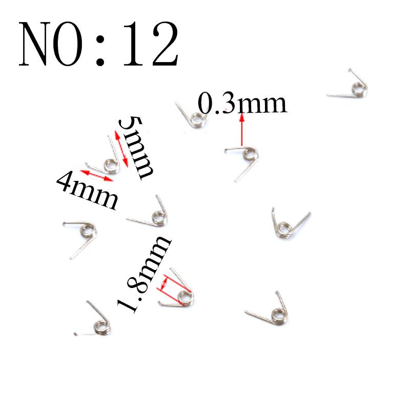 20PCS Wire Diameter 0.3mm Micro Mini 304 Stainless Stee Torsion Spring For Jewelry