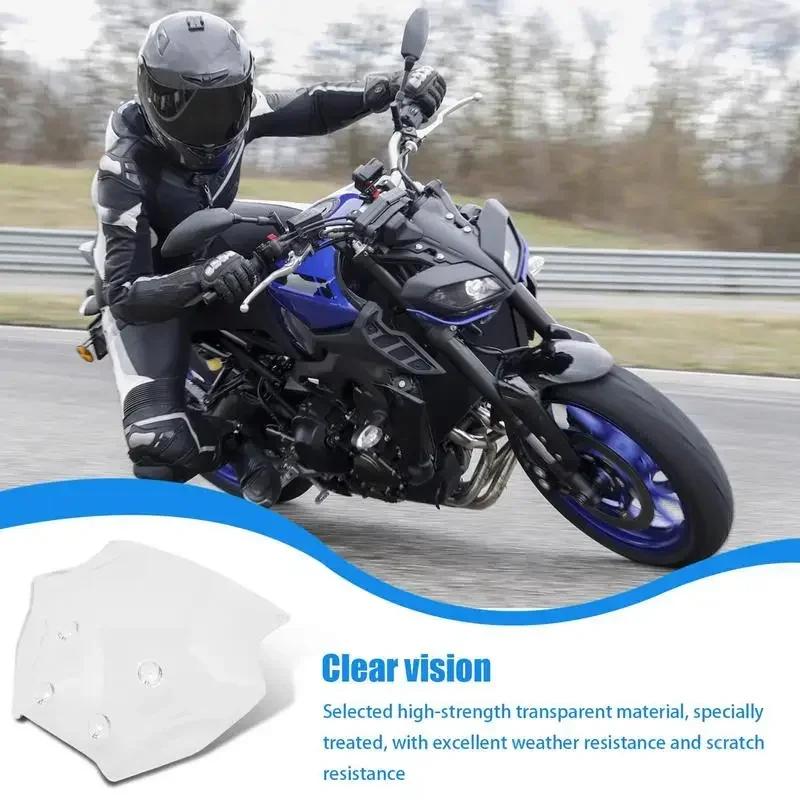 Motorcycle Windshield Deflector Motorcycle Windshield Windshield Fairing Front Windshield Bracket for Yamaha MT-09 SP 2024
