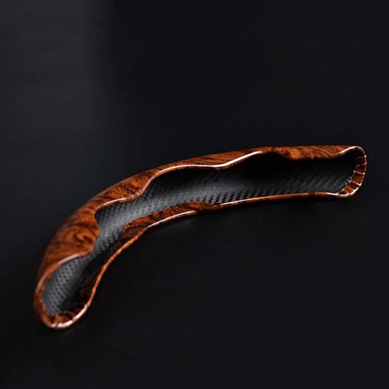 1 пара чехлов на руль автомобиля, супертонкий сегментированный сегментированный универсальный противоскользящий автомобиль персикового дерева