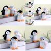 Charming Pink Gray Black Plush Penguin Doll Ultra Soft Stuffed Animal Keychain Gift For Kids And Collectors