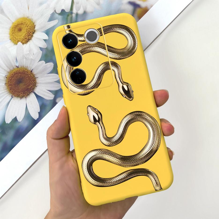 Чехол для Vivo V27 Чехол для Vivo V27e V2237 Милый Модный Расписной Чехол Мягкий Силиконовый Чехол для Телефона Для Vivo V27 Pro V 27 V27e Задняя Крышка Сумки