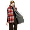 Imitation Cashmere Classic Retro Double-sided Plaid Fringed Scarf Women's Winter Thickened Warm Versatile Scarf New Shawl