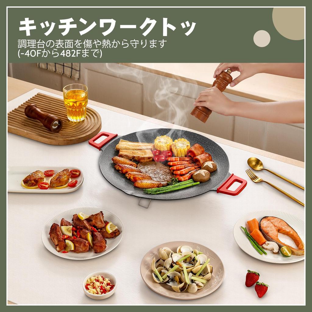 KitchenRaku Силиконовый Защитный Коврик для Столешницы, Экстра Большой, Нескользящий, Устойчивый к Царапинам, Пятнам, Водонепроницаемый, Звукопоглощающий, Гибкий, Отрезаемый, Co