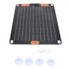 10W Solar Panel Dual TYPE C Ports 5V2A Output Monocrystalline USB Solar Panel Charger with Suction Cups