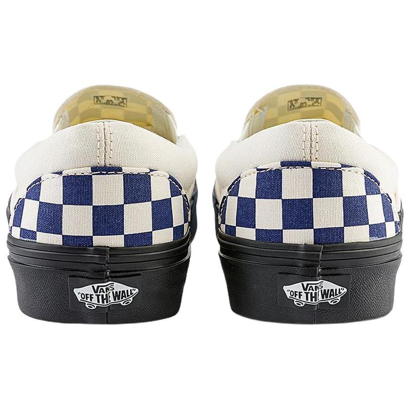 Vans CLASSIC SLIP on Low top Skateboard Shoes Unisex White Blue VN000EACGJT