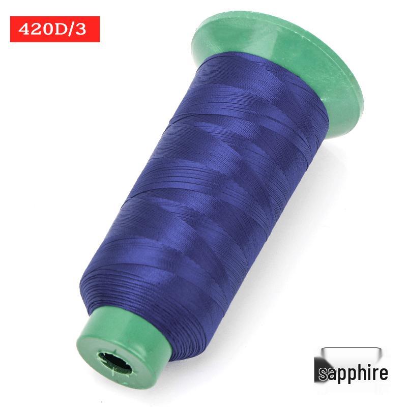 Sewing Machine & Handcraft Thread: High-Strength Mercerized Nylon for Upholstery, Leather, and Jeans