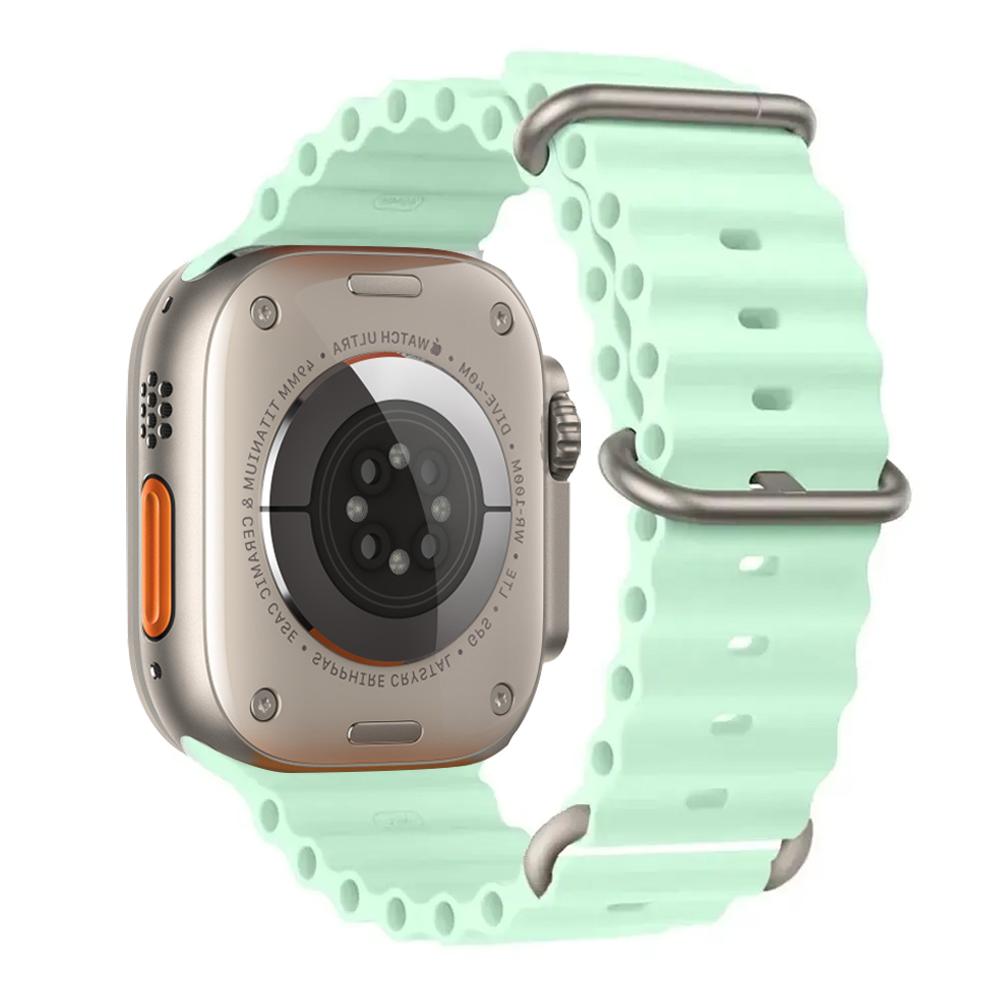 Ocean Strap for apple watch Band 49mm 44mm 40mm 45mm 41mm 46mm silicone bracelet correa iWatch series 7 6 5 3 se 8 9 10 ultra 2