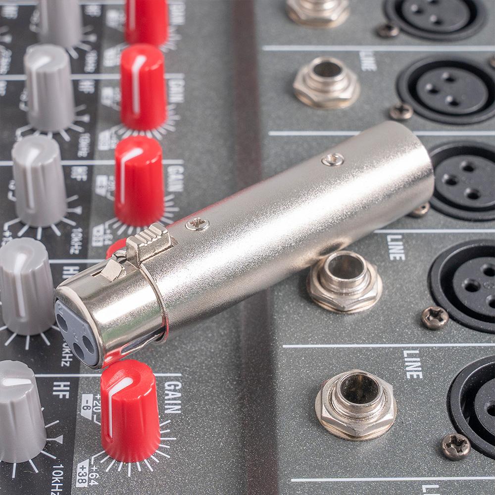2 шт. XLR Адаптер XLR Папа к Мама Адаптер XLR Мама к Папа Микрофонный Аудио Конвертер Корпус из Цинкового Сплава 3-контактный Мама