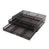 Monitor Stand Riser with Drawer Large Storage Space Anti Slip Rubber Pad Metal Mesh Monitor Riser Fo