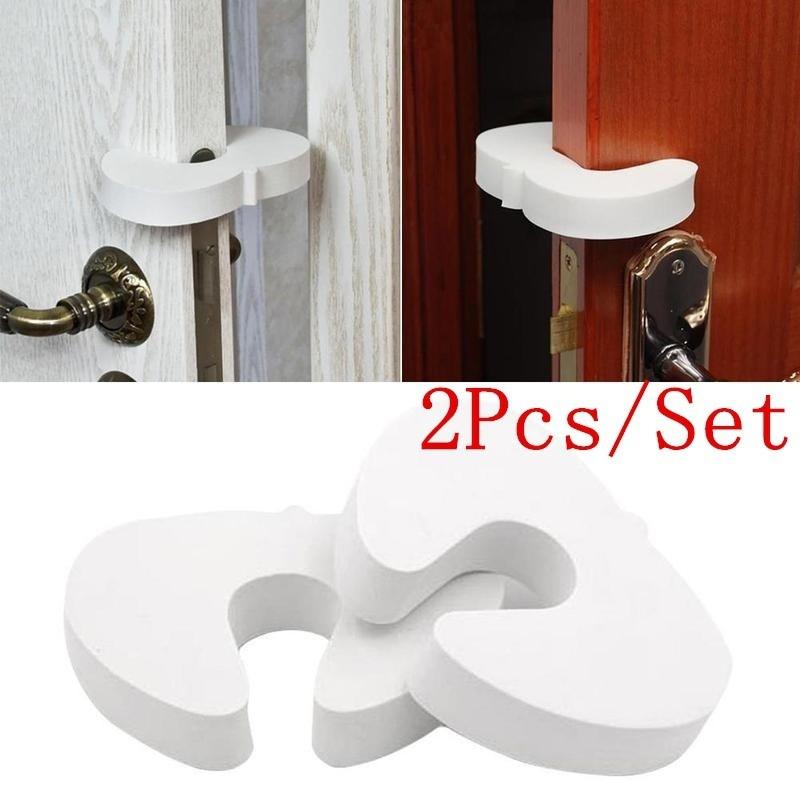2pcs Door Stop Stopper Wedge Protection Finger Safety Home Decor for Baby Doorstop